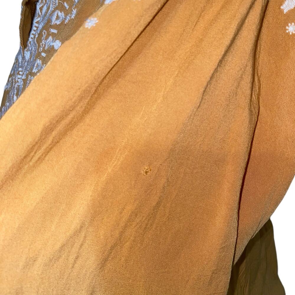 Savanna Jane Marigold Embroidered Long Sleeve Blouse Plus Size 1X - Picture 6 of 12